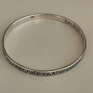 Sterling silver bangle Clothed With Truth